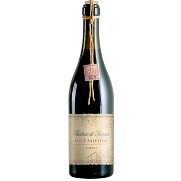 Marchese Di Borgosole Salice Salentino Riserva - czerwone, wytrawne wino wytwarzane ze szczepu Negroamaro. O intensywnym rubinowoczerwony