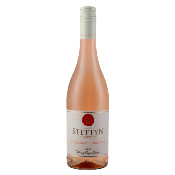 Stettyn Chardonnay/ Pinot Noir - Wino różowe ze szczepów Chardonnay i Pinot Noir. Z winnicy Stettyn Family Vineyards