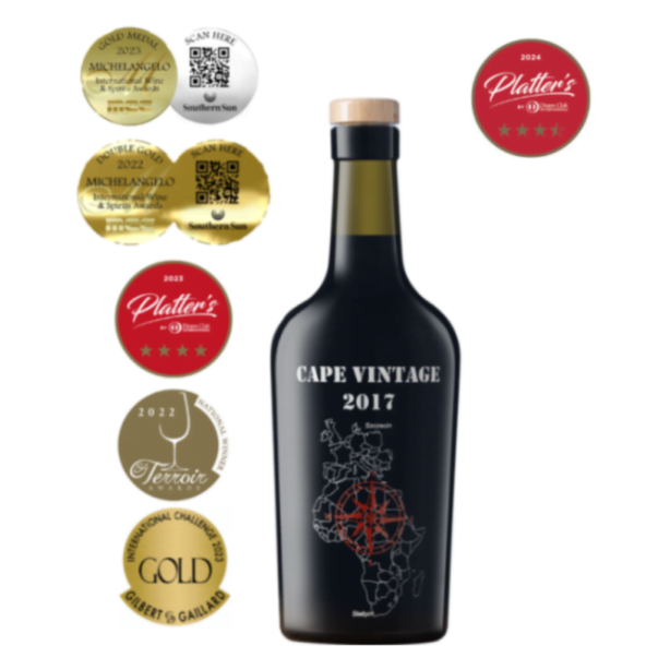 Stettyn Cape Vintage to południowoafrykański termin oznaczający słodkie wino w stylu porto, produkowane z jednego rocznika. Mieszanka portugalskich odmian Touriga National i Tinta Barroca dojrzewa przez 3 lata w beczkach z francuskiego dębu.