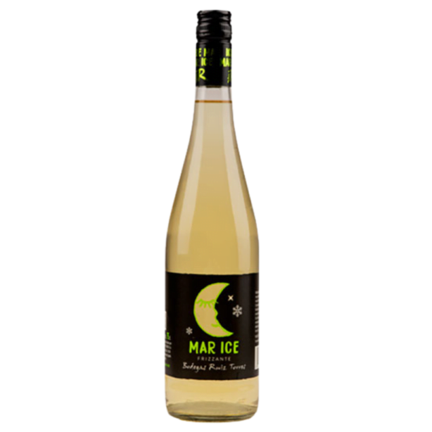 Ruiz Torres Mar Ice - hiszpański napój na bazie białego, półsłodkiego wina. Ze szczepu Verdejo. Jasna, słomkowa barwa. Aromaty brzoskwini i mango.