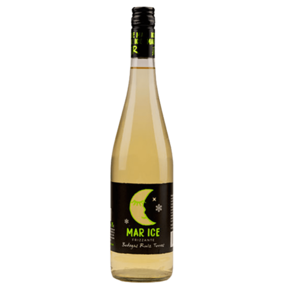 Ruiz Torres Mar Ice - hiszpański napój na bazie białego, półsłodkiego wina. Ze szczepu Verdejo. Jasna, słomkowa barwa. Aromaty brzoskwini i mango.